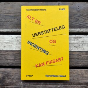 Alt er uerstatteleg og ingenting kan fiksast - Kjersti Wøien Håland